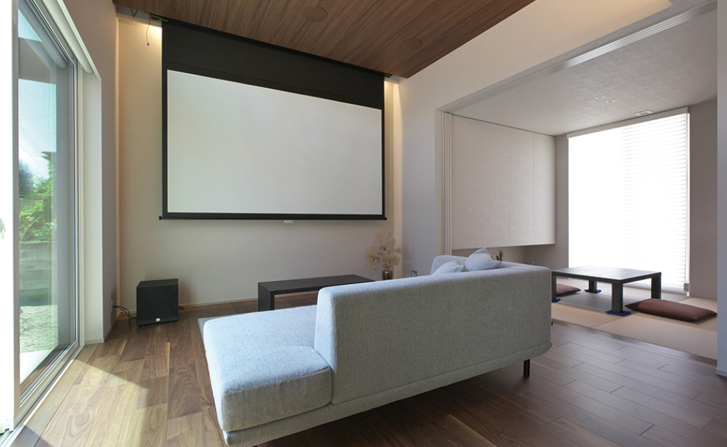 鶴来桑島内見会 シアターリビング